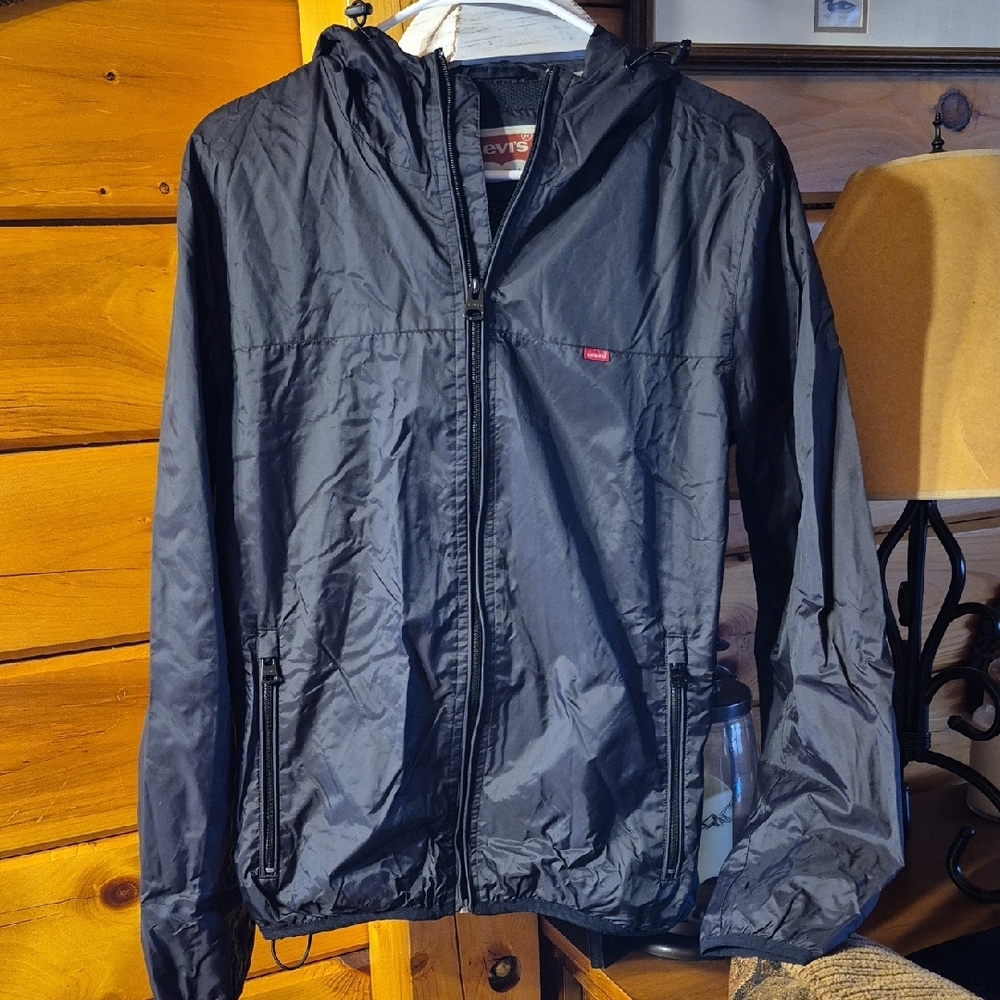 Levi's Black Men's Windbreaker Jacket